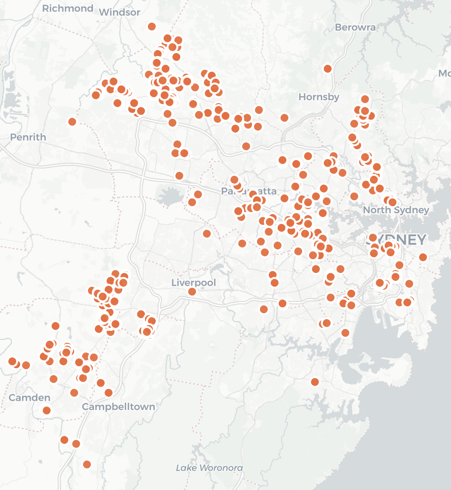 OTTO Greater Sydney coverage